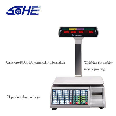 Gepersonaliseerde kassa schaal met barcode label printer stroomtoevoer DC10.5V/1000mA