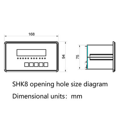 SHK8 Batch Scale Control System Gewichtscontrole-indicator met 3 ingangen en 3 uitgangen