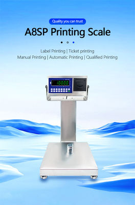 A8SP Printing Small Platform Scale met een capaciteit van 6 kg en een vierkante verticale balk van 22 cm*28 cm
