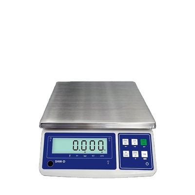 Aanpasbare ABS 15kg LCD-display tafel schaal met precisie en 6V/4000mAh batterij