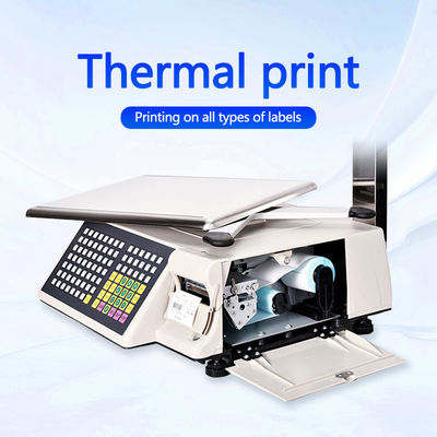 SHW-TMB Label Printing Weegschaal met 10%-95% werkvochtigheid en 1/3000 nauwkeurigheid