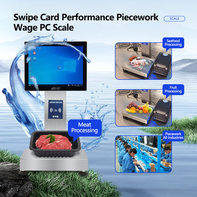 Waterdicht aanraakscherm SOHE Swipe Card Counting Smart Scale met 3KG nauwkeurigheid fout