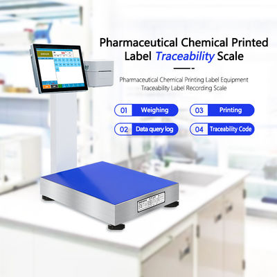 LCD-scherm farmaceutisch chemisch etiket afdrukapparaat voor 400 mm*500 mm tafelgrootte