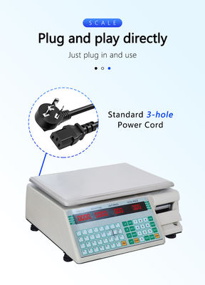 Geavanceerde SHV-TMA Barcode Tabel Scale 30kg met ABS Plastic/staalplaat