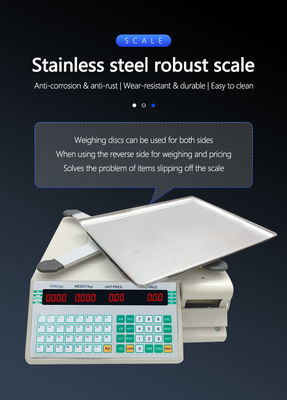 SHV-TMA Barcode Printing Table Scale 30kg met en ABS Plastic/staalplaat