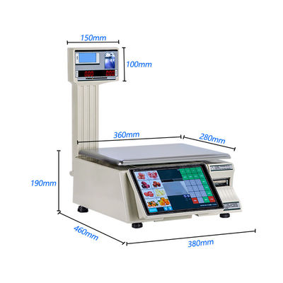 LCD-scherm Intelligente streepjescode tabel schaal SHW-TMF6 voor 30 kg capaciteit