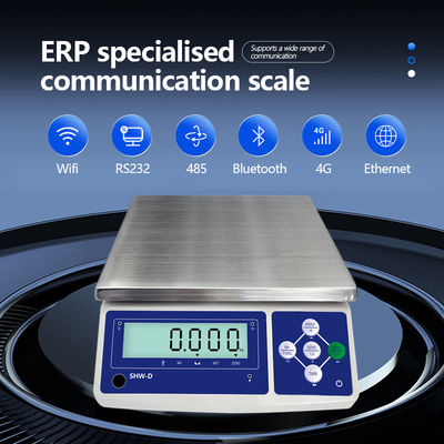 SHWDL-15KG Ethernet Function Table Scale met LCD-scherm en AC/DC stroomtoevoer