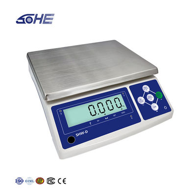 SHWDL-15KG Ethernet Function Table Scale met LCD-scherm en AC/DC stroomtoevoer