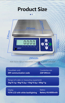 Nieuwste SHWDL-U Disk Storage Elektronische Tafel Scale met 15kg capaciteit en prestaties