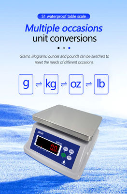 Aanpasbare S1 waterdichte tafel Elektronische weegschaal met 15 kg capaciteit en ODM-ondersteuning