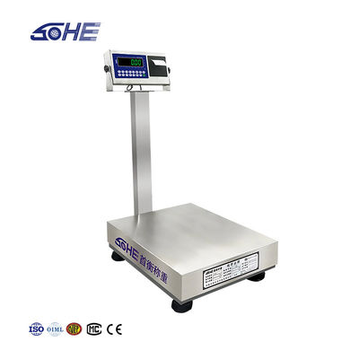 A8SP 60cm*80cm Alle roestvrij staal Vierkante paal Print Industrieel platform Scale