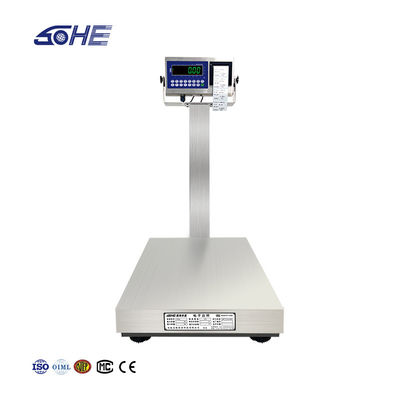 A8SP 60cm*80cm Alle roestvrij staal Vierkante paal Print Industrieel platform Scale