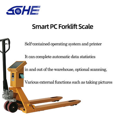 Smart PC Printing Narrow Fork Forklift Scale met raam systeem LED LCD Display Type