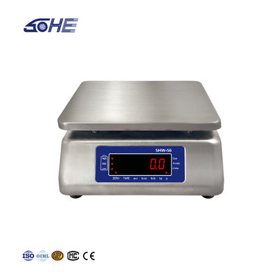 Ondersteund door ODM Dubbel scherm 30 kg Waterdicht Tafel Elektronische weegschaal met LED-scherm
