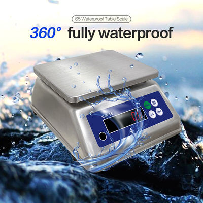 SOHE S5 3KG roestvrijstalen schaal met dubbel LED-scherm en IP68 waterdichtheid