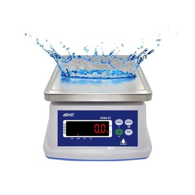 Dubbele laagstructuur 30 kg waterdicht schaal met precisie sensor en LED display
