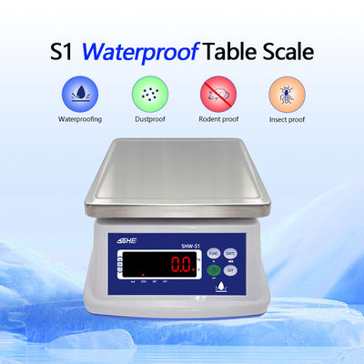 Dubbele laagstructuur 30 kg waterdicht schaal met precisie sensor en LED display