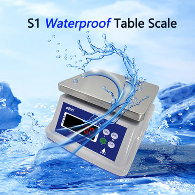 Dubbele laagstructuur 30 kg waterdicht schaal met precisie sensor en LED display