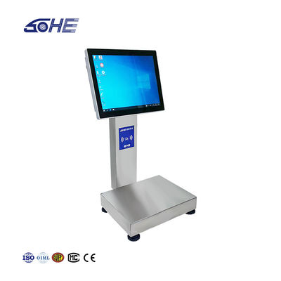 1- 15kg/5g capaciteit Smart Card Piece Weegschaal met 12-inch waterdicht aanraakscherm