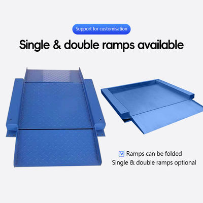 Weegspanning SOHE 1m*1m Carbon Steel Ultra Low Platform Scale Double Ramp Printed