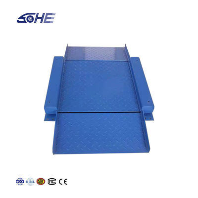 Weegspanning SOHE 1m*1m Carbon Steel Ultra Low Platform Scale Double Ramp Printed