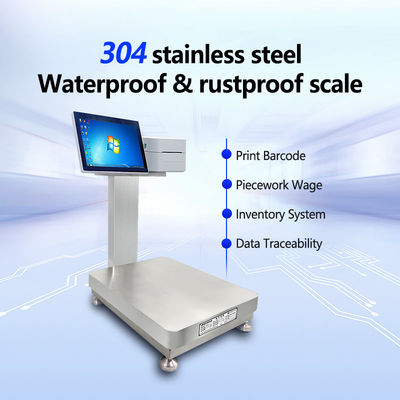 60 kg SOHE Battery Simple Waterproof Smart Industrial Weighing Scales Platform Print Laber Scale