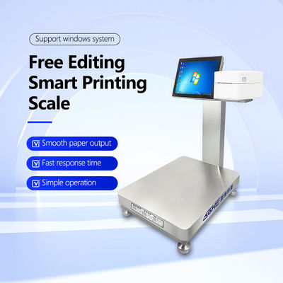 60 kg SOHE Battery Simple Waterproof Smart Industrial Weighing Scales Platform Print Laber Scale