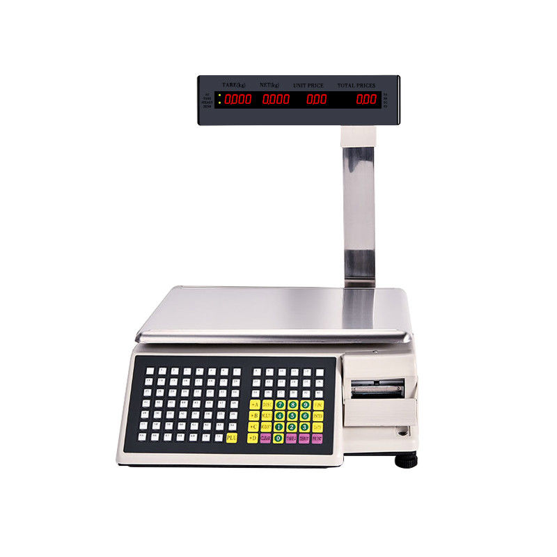 SHW-TMB Label Printing Weegschaal met 10%-95% werkvochtigheid en 1/3000 nauwkeurigheid