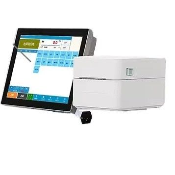 LCD-schermtype 15-100 kg Maximaal bereik Android-etiketprintingschaal voor varkens- en rundvleesverwerking
