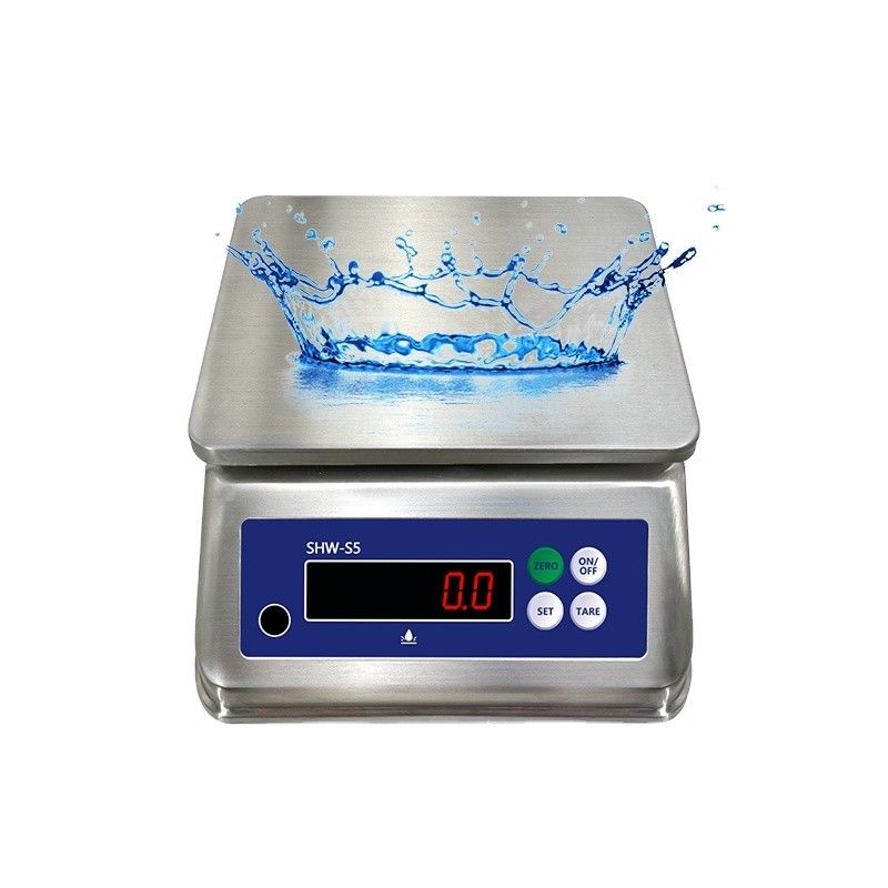 SOHE S5 3KG roestvrijstalen schaal met dubbel LED-scherm en IP68 waterdichtheid