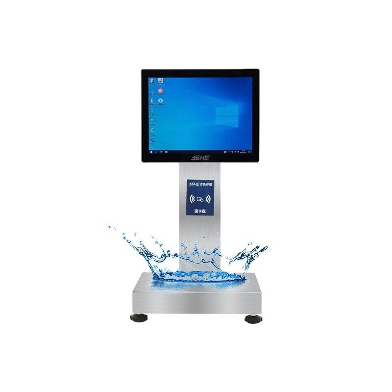 1- 15kg/5g capaciteit Smart Card Piece Weegschaal met 12-inch waterdicht aanraakscherm